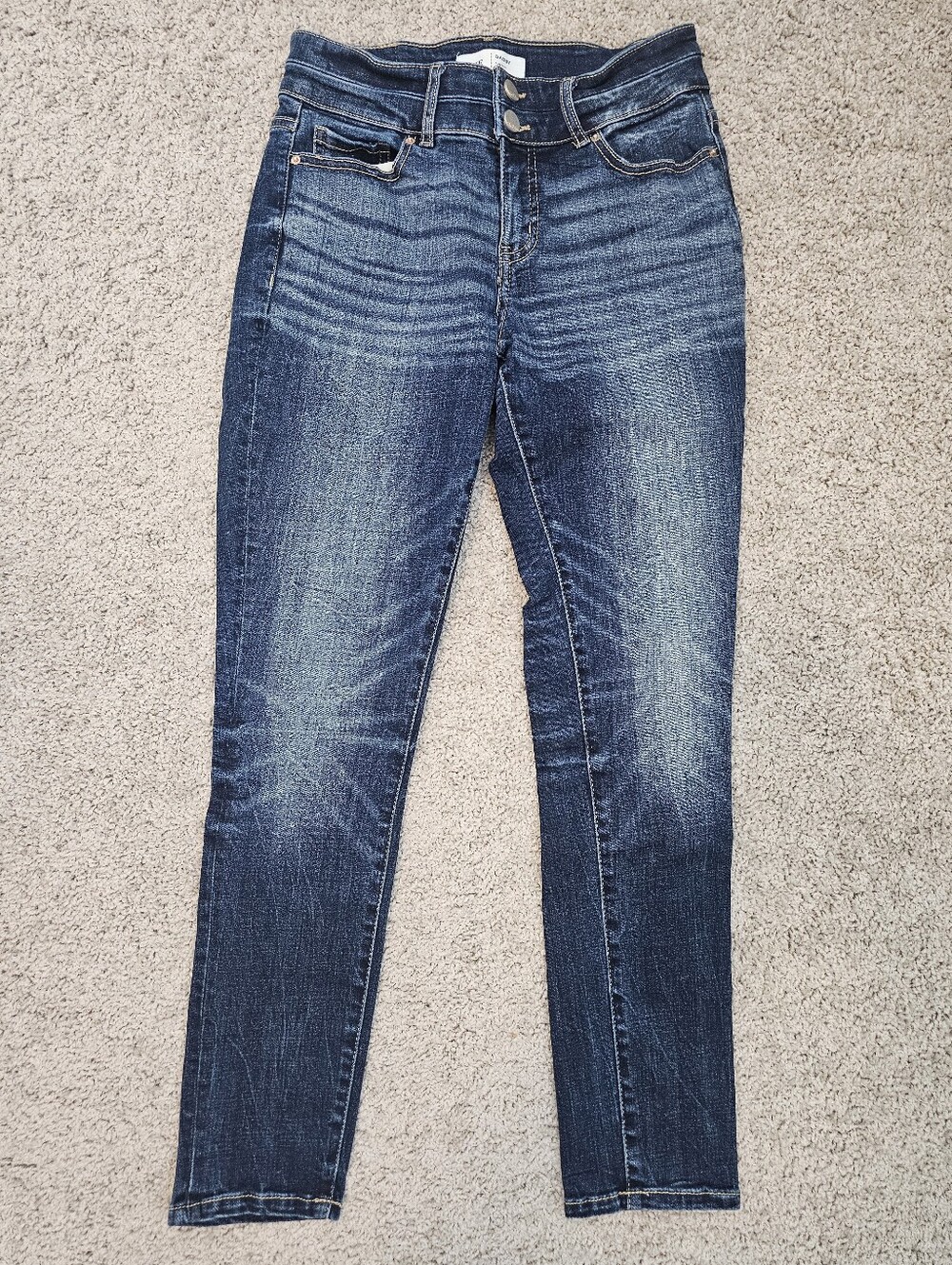 BKE Gabby Denim Curvy Fit High Rise Ankle Blue Women’s Jeans, Regular Size 26